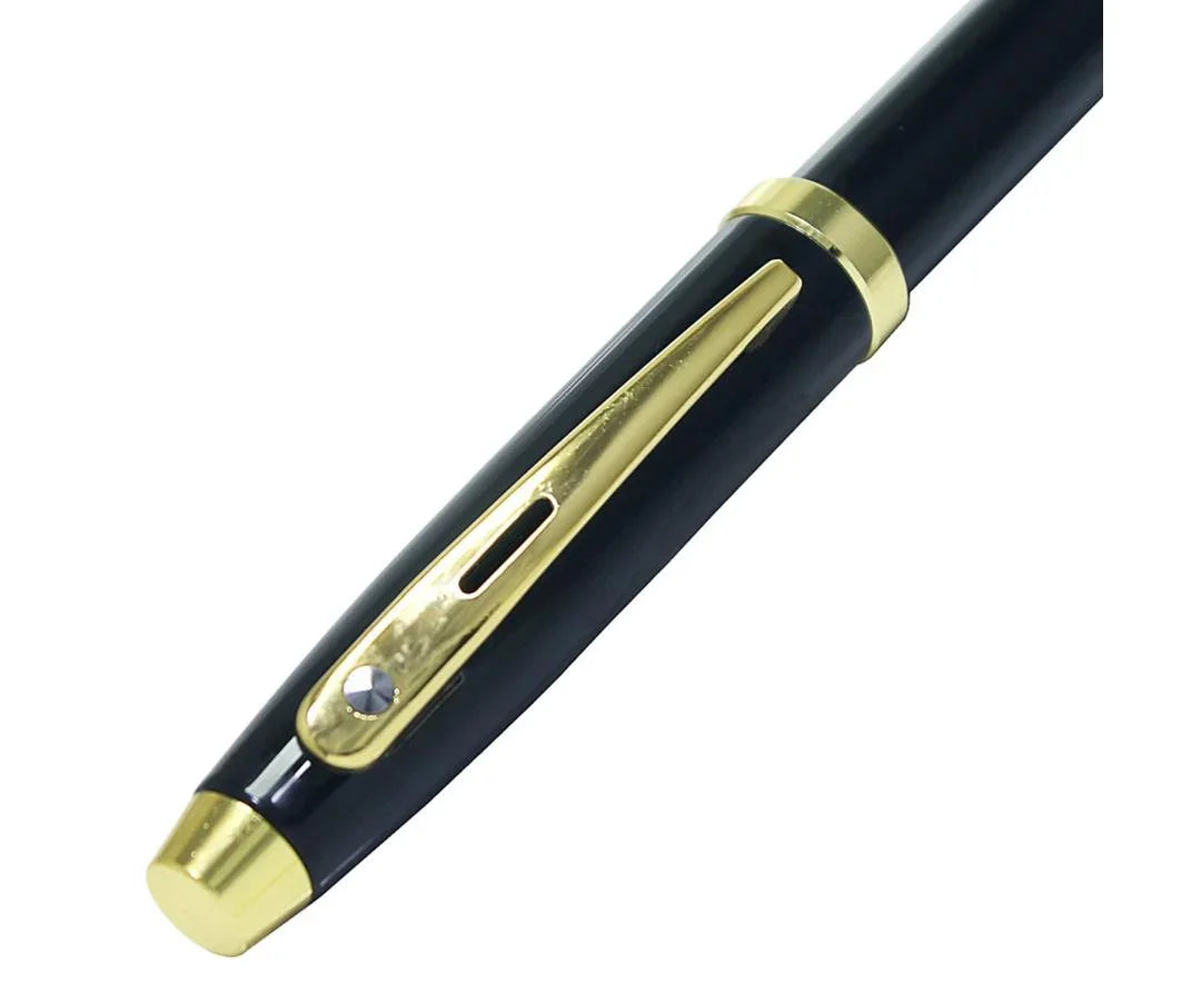 Fountain Pen Black Golden Clip – 301FPBKGC