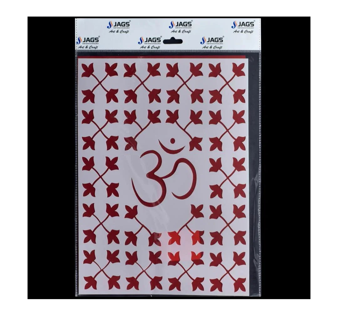 Jags Stencil Plastic A4 OM (1 No) – JSPA427