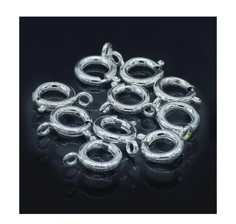 Jewellery Springring Hooks Big Silver Set Of 10Pcs – JSHS01-S