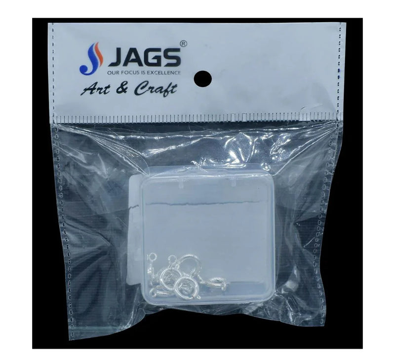 Jewellery Springring Hooks Big Silver Set Of 10Pcs – JSHS01-S