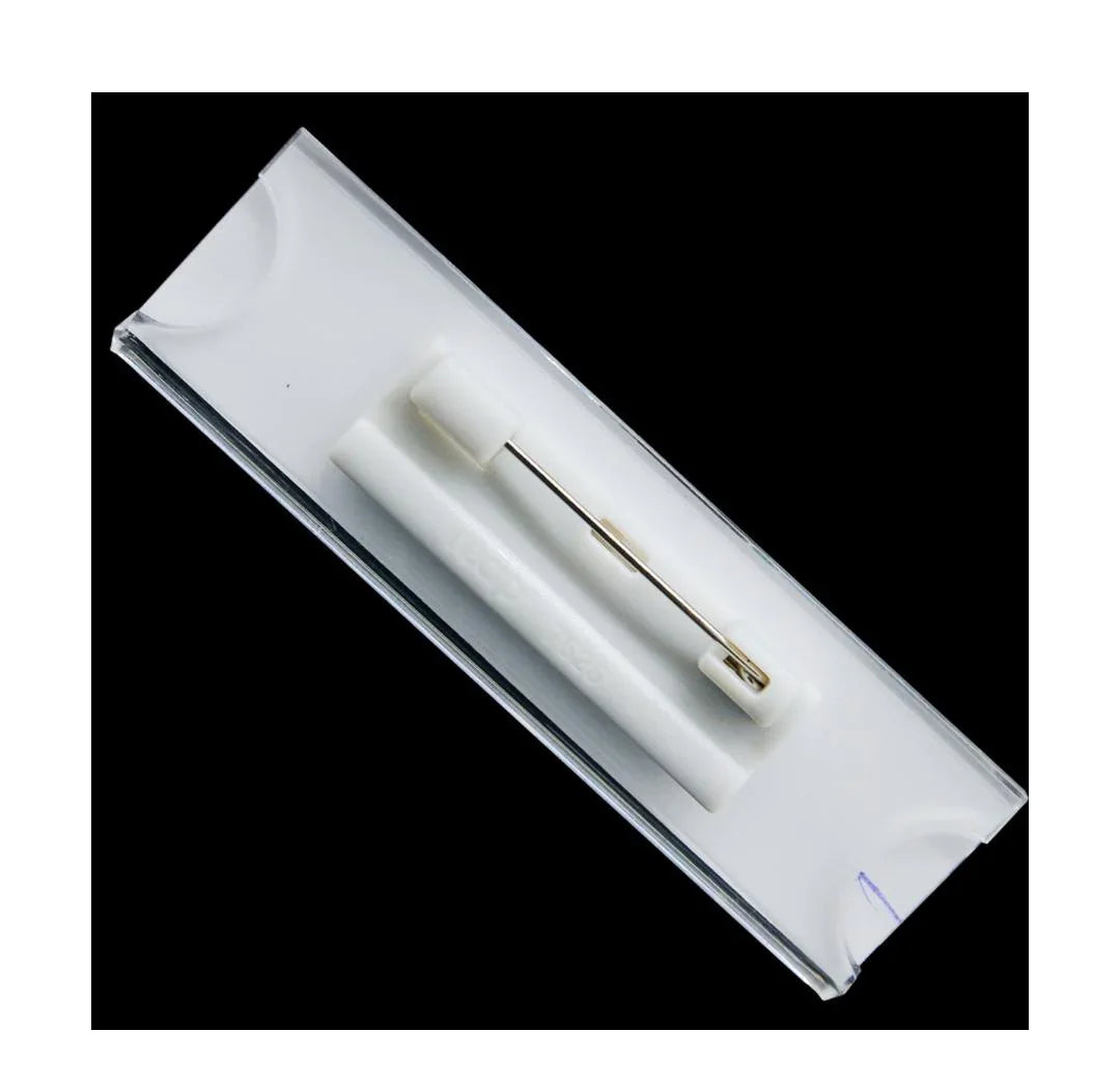 Name Badges Acrylic with Pin (75x20mm) – 7309