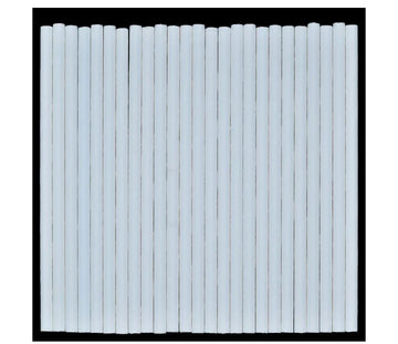 Jags Paper Straw White Plain 25Pcs 8MM JPSW8MM