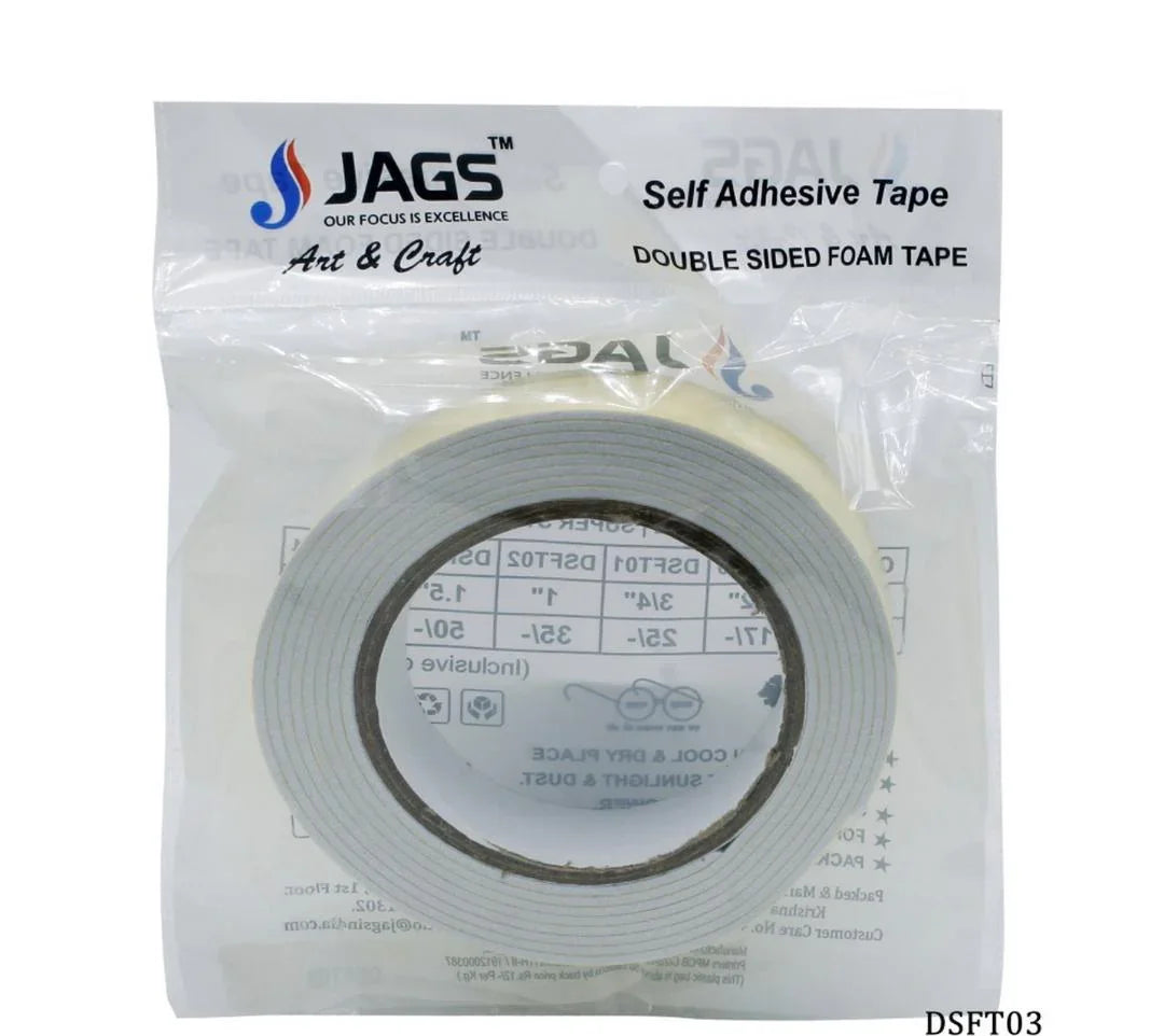 Double Sided Foam Tape 2.5 Mtr 36MM (1.5 Inch) – DSFT03