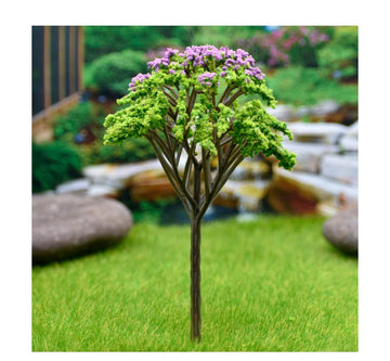Artificial Miniature Green & Purple Tree 1 Pc – FU-140GPE