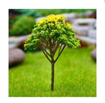 Artificial Miniature Green & Yellow Tree 1 Pc – FU-120GYW