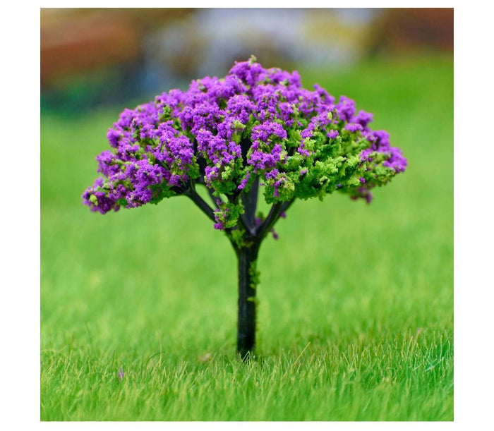 Artificial Miniature Tree 1 Pc Green & Purple – TL-60GPE