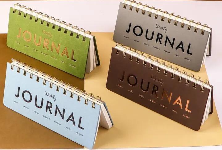 Premium Weekly Journal spiral notepad diary for 2026 l 80 pages l Pack of 1