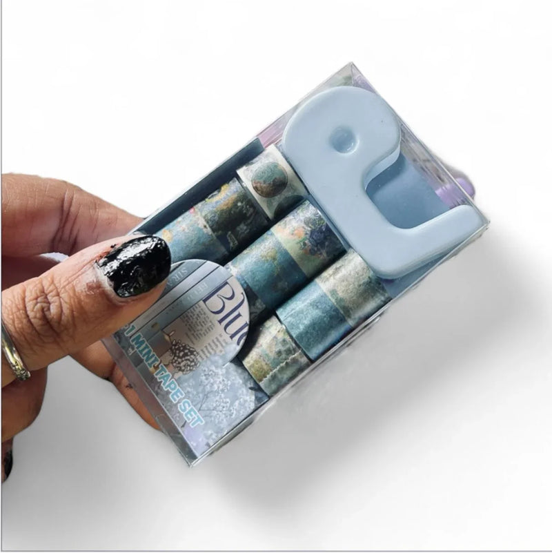 (Buy 1 Get 1 Free ) Van Gogh Mini Washi Tape Set (9+1 Dispenser)