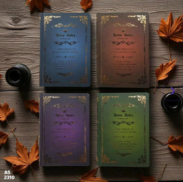 Premium diary -retro notes edition   l  A5 diary l Pack of 1 diary l 128 pages