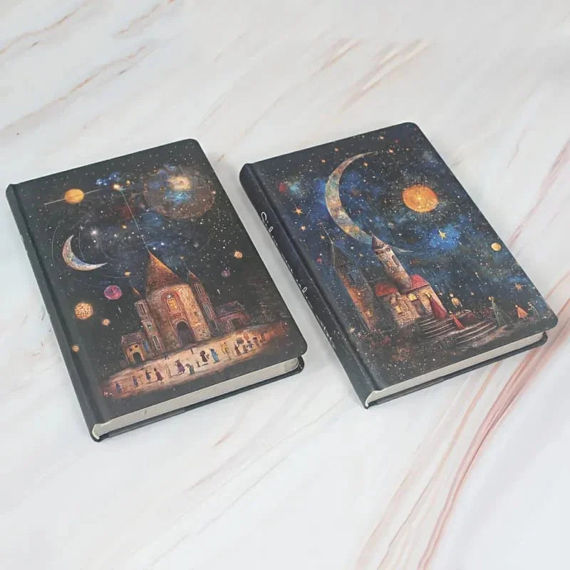 Premium Van gogh edition- Cosmic Town  l  A5 diary l Pack of 1 diary l 128 pages
