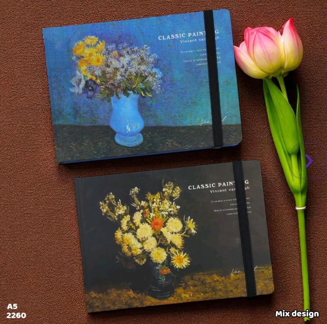 Premium van gogh Edition Sketchbook  l  A5 diary l Pack of 1 diary l 50 sheets