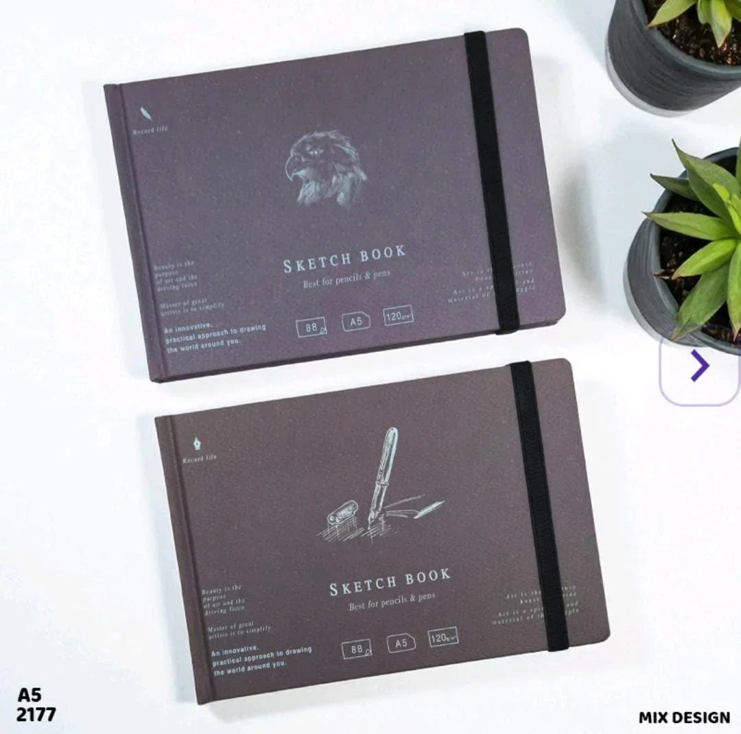 Premium Classic Sketchbook  l  A5 diary l Pack of 1 diary l 50 sheets