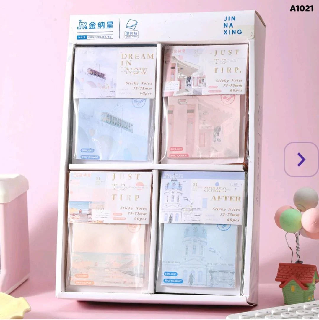 (BUY 1 GET 1 FREE) Cute Scenic edition sticky notes