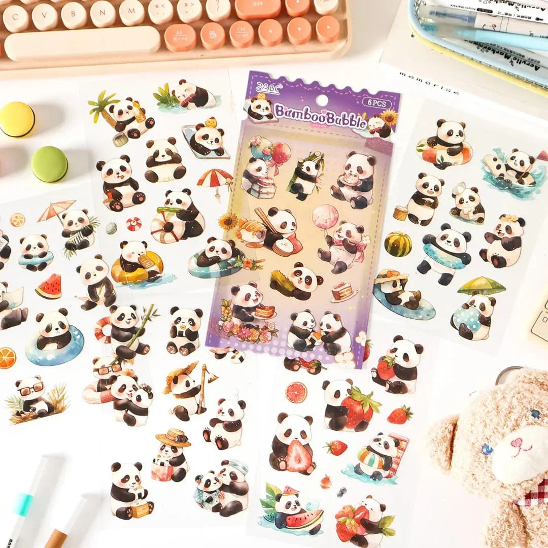 Premium kawaii Pets Journaling Stickers l Pack of 1 contains 6 Sheets l Stickers for Scrapbooking & Planners