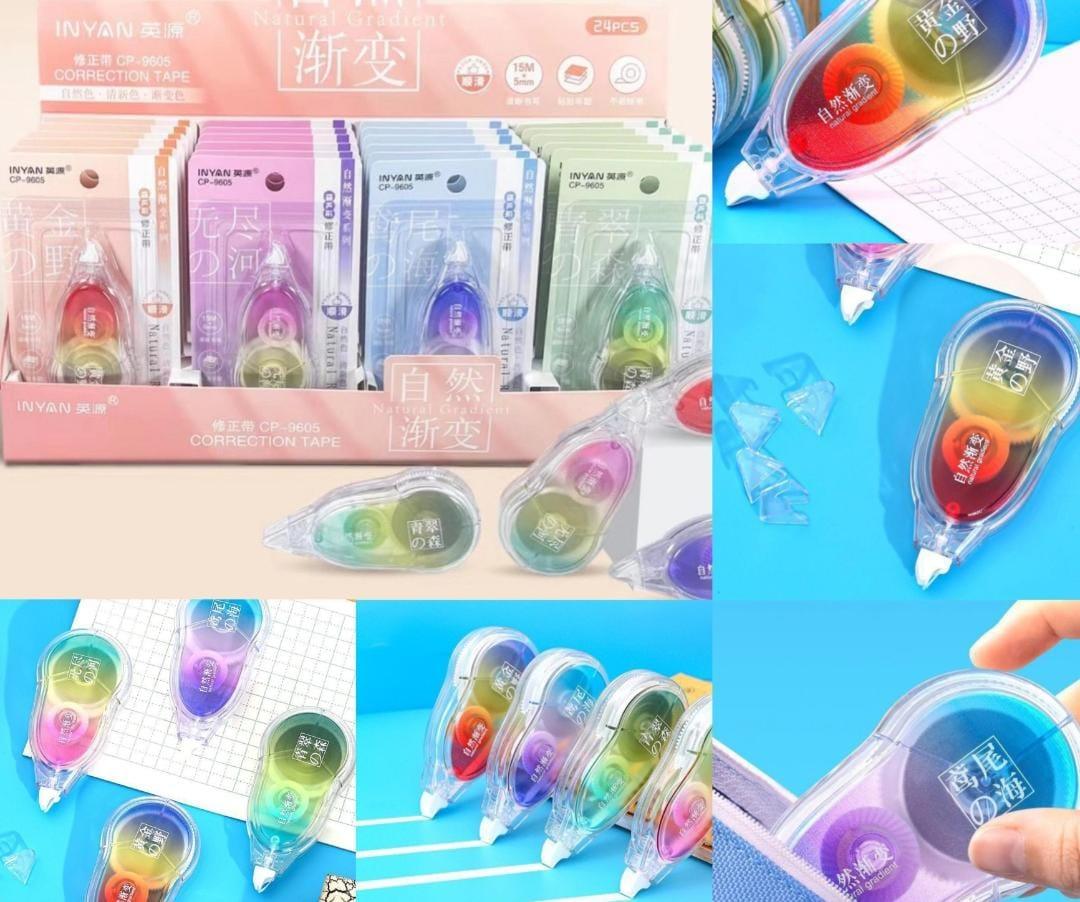 Rainbow Glue Tape, Double-Sided Adhesive Glue Tape Roller l Pack of 1 l 5MMX 15M