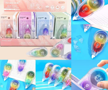 Rainbow Glue Tape, Double-Sided Adhesive Glue Tape Roller l Pack of 1 l 5MMX 15M