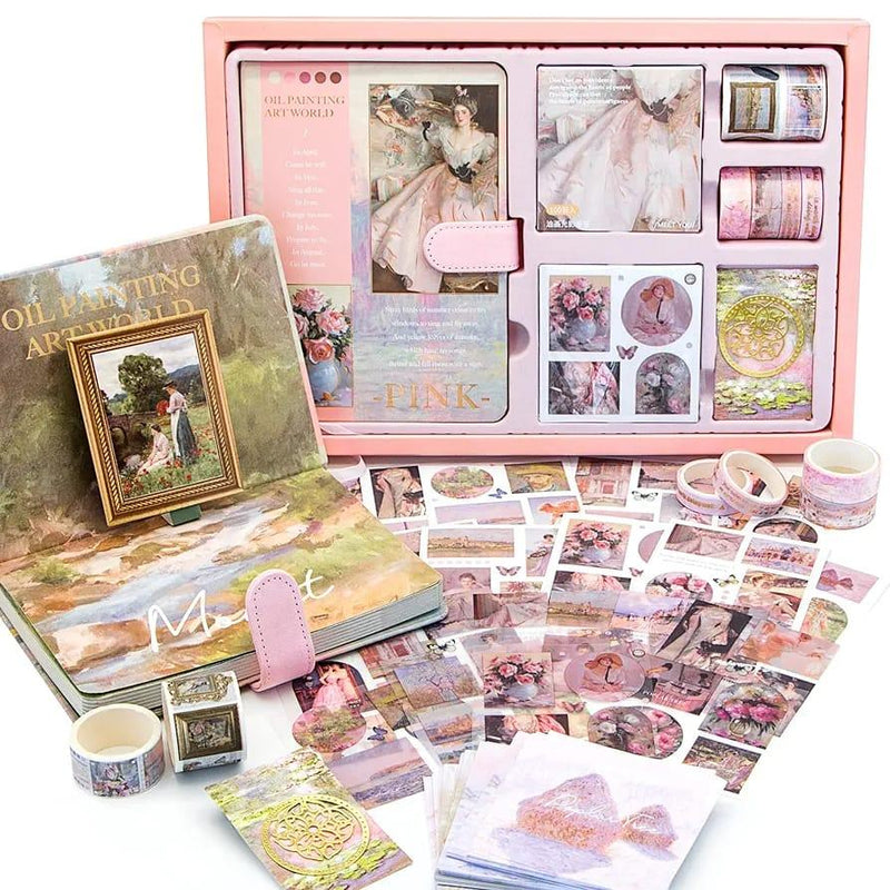 Claude monet's Premium JUMBO journaling kit for 2026 includes diary, tapes, stickers & sheets - Free Shipping