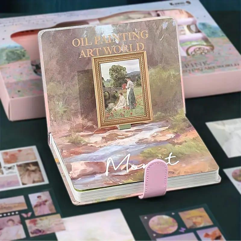 Claude monet's Premium JUMBO journaling kit for 2026 includes diary, tapes, stickers & sheets - Free Shipping