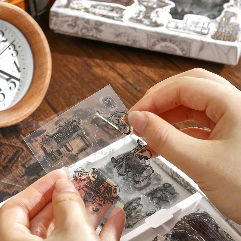 Black and white aesthetic Pet sticker l pack of 96 sheets l Journaling and scrapbooking