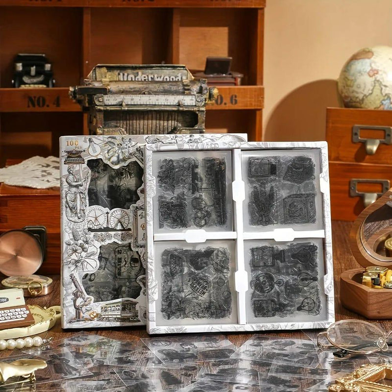 Black and white aesthetic Pet sticker l pack of 96 sheets l Journaling and scrapbooking