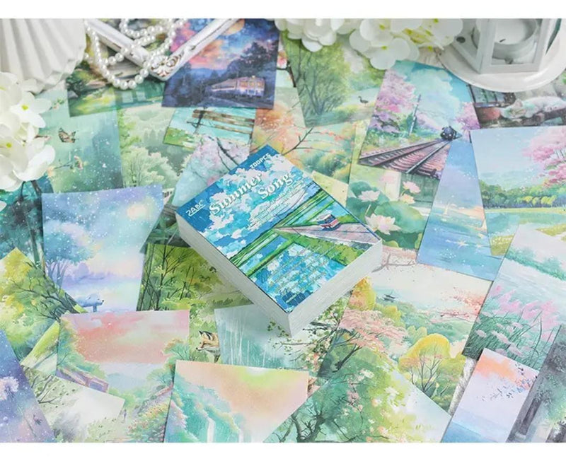 Premium Scenery Journaling paper l 200 Sheets l Journal and scrapbooking l Pack of 1