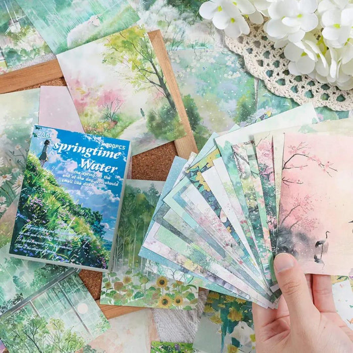 Premium Scenery Journaling paper l 200 Sheets l Journal and scrapbooking l Pack of 1