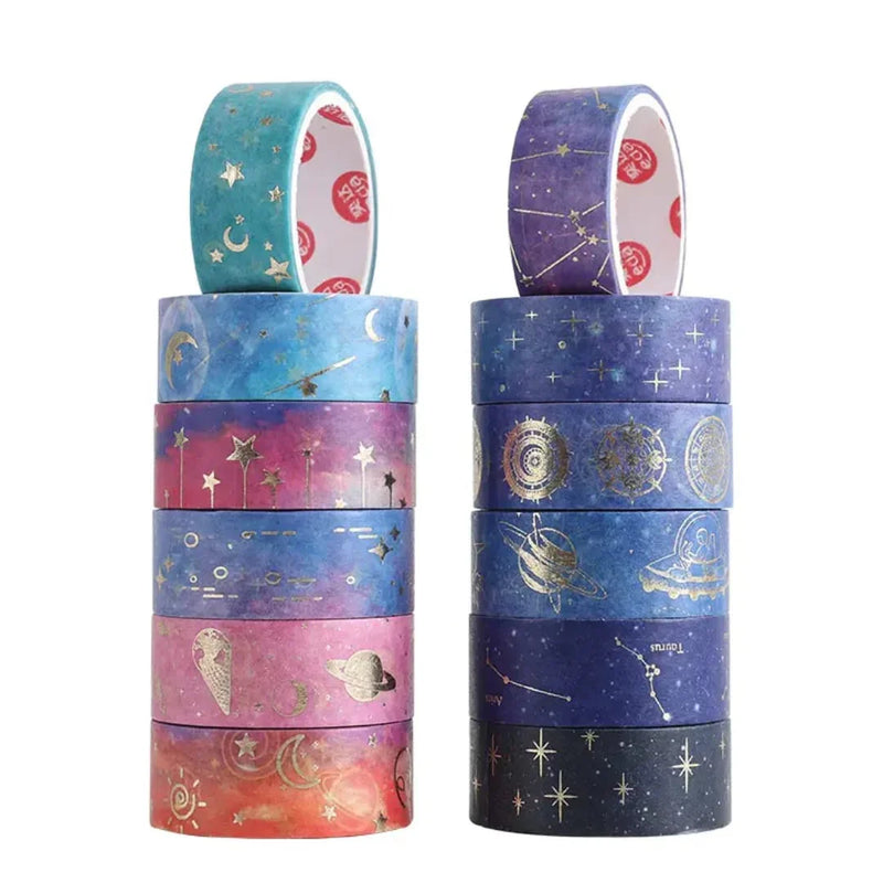 (Pack of 2) Universe washi tapes I Masking tape I Journaling tapes I Scrapbook tapes | Contains 2 tapes