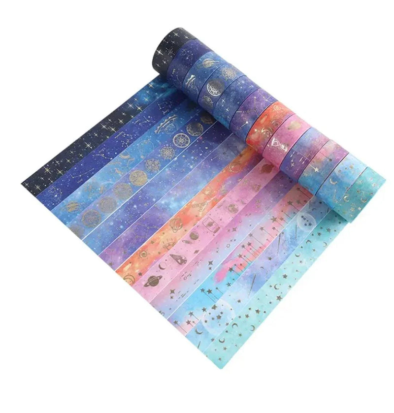 (Pack of 2) Universe washi tapes I Masking tape I Journaling tapes I Scrapbook tapes | Contains 2 tapes