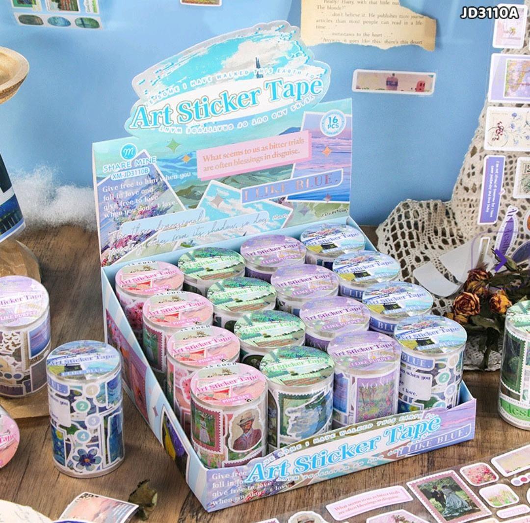 (Buy 1 Get 1 Free) Van Gogh Edition Butterfly Washi Tape | 1 Roll 7.2cm x 2m