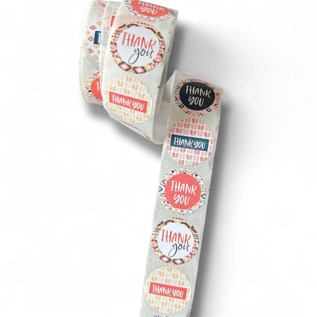 Thank You Stickers & Labels for Packaging (500 Sticker Roll of 1 Inch)
