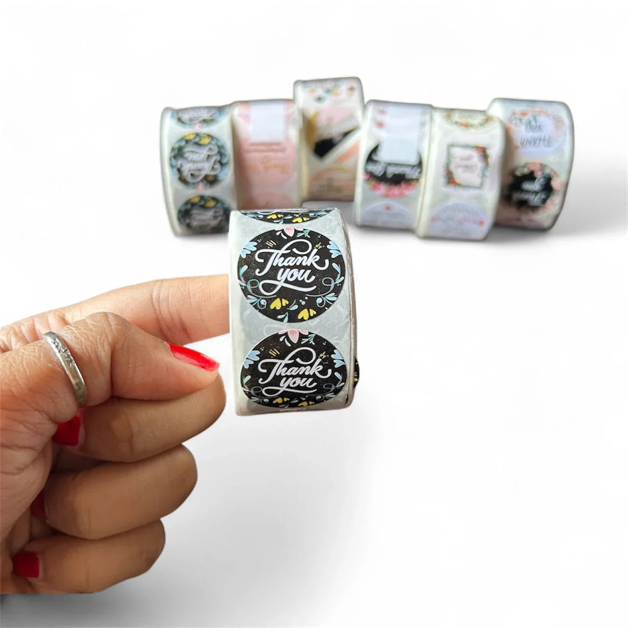 Thank You Stickers & Labels for Packaging (500 Sticker Roll of 1 Inch)