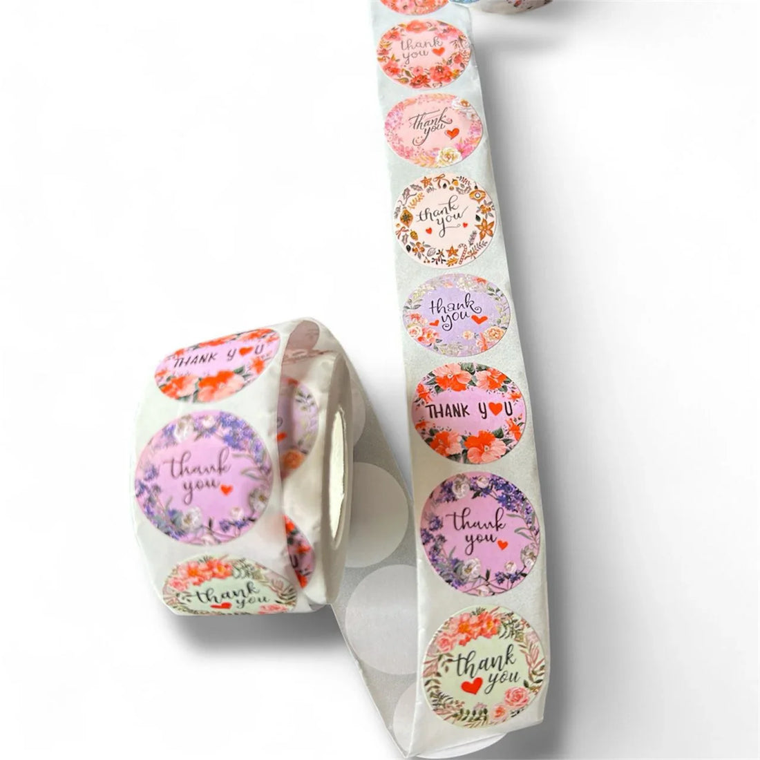 Thank You Stickers & Labels for Packaging (500 Sticker Roll of 1 Inch)