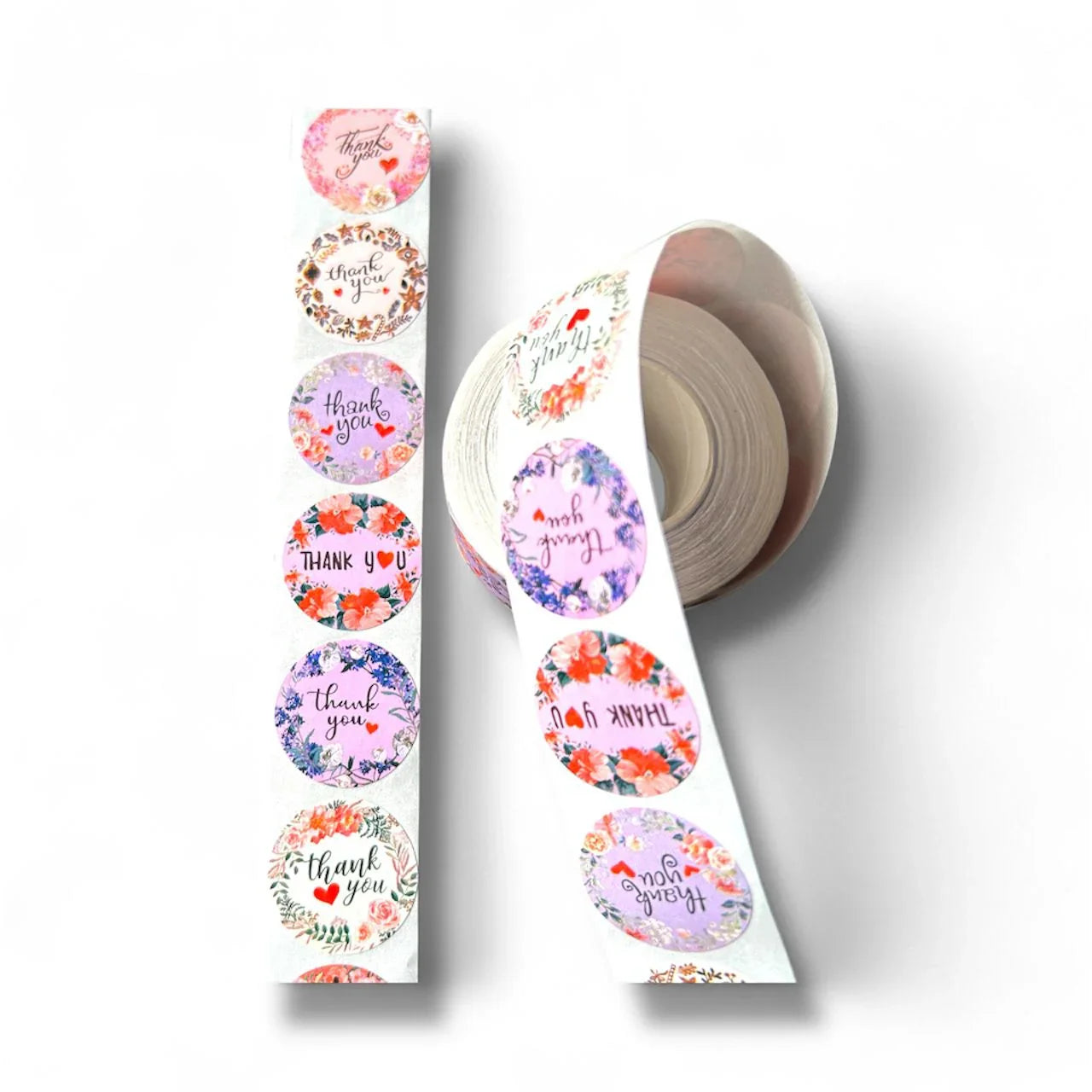 Thank You Stickers & Labels for Packaging (500 Sticker Roll of 1 Inch)