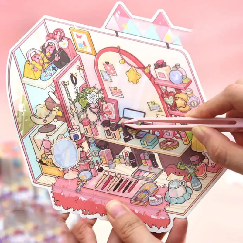 (Buy 1 Get 1 Free) Mini World Landscape 3D Stickers l Pack of 1