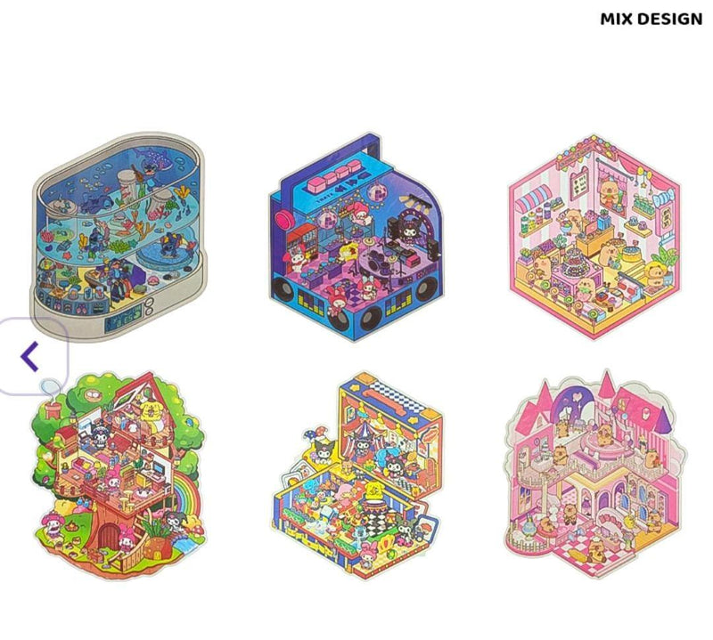 (Buy 1 Get 1 Free) Mini World Landscape 3D Stickers l Pack of 1