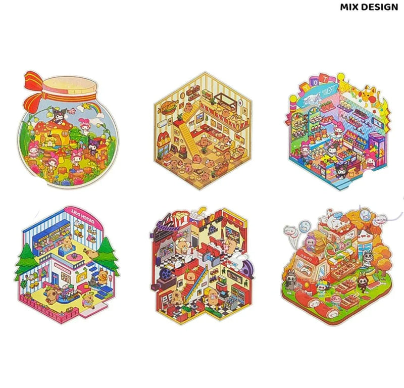 (Buy 1 Get 1 Free) Mini World Landscape 3D Stickers l Pack of 1