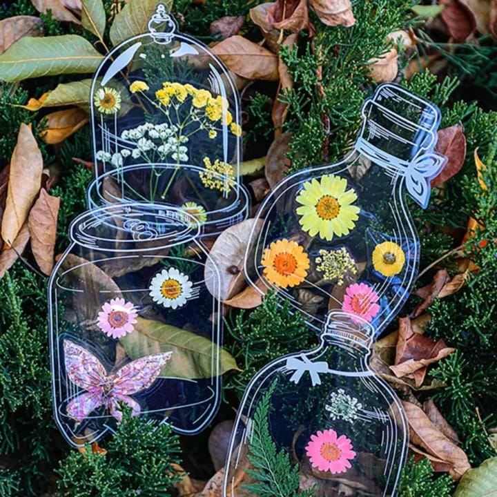 (Buy 1 Get 1 Free) Mini Transparent Bottle jar for resin and journaling  l Pack of 1 Contains 30 pieces