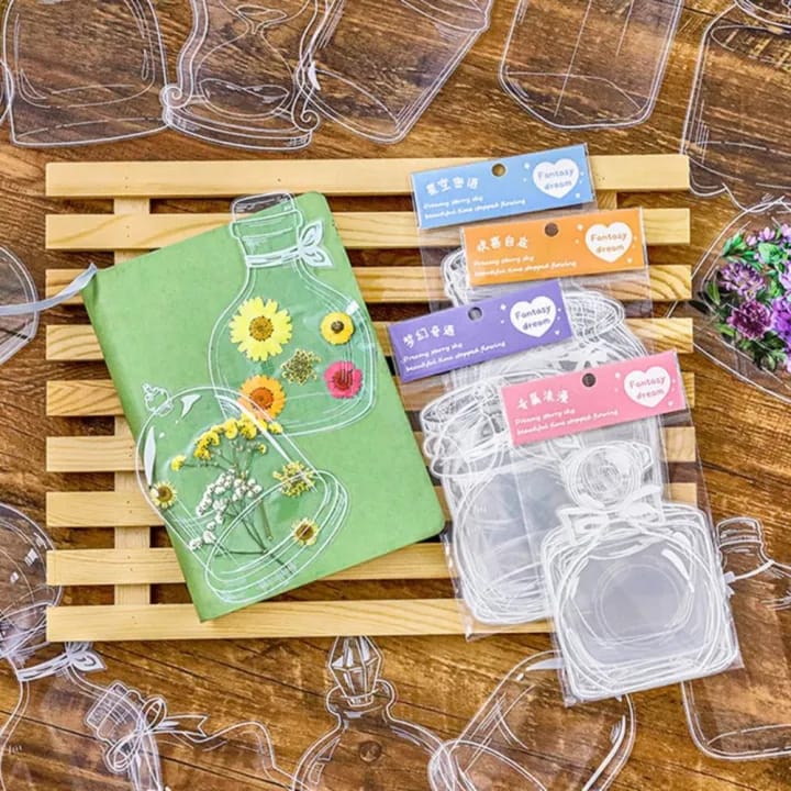 (Buy 1 Get 1 Free) Mini Transparent Bottle jar for resin and journaling  l Pack of 1 Contains 30 pieces