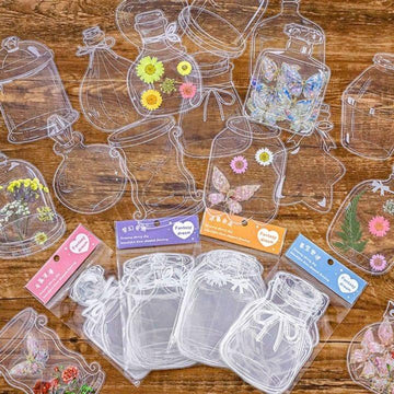 (Buy 1 Get 1 Free) Mini Transparent Bottle jar for resin and journaling  l Pack of 1 Contains 30 pieces