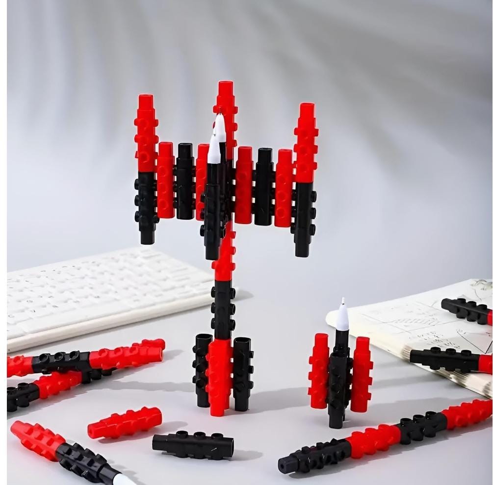 Diy Lego puzzle school Pen for return gifts- Pack of 12 pens