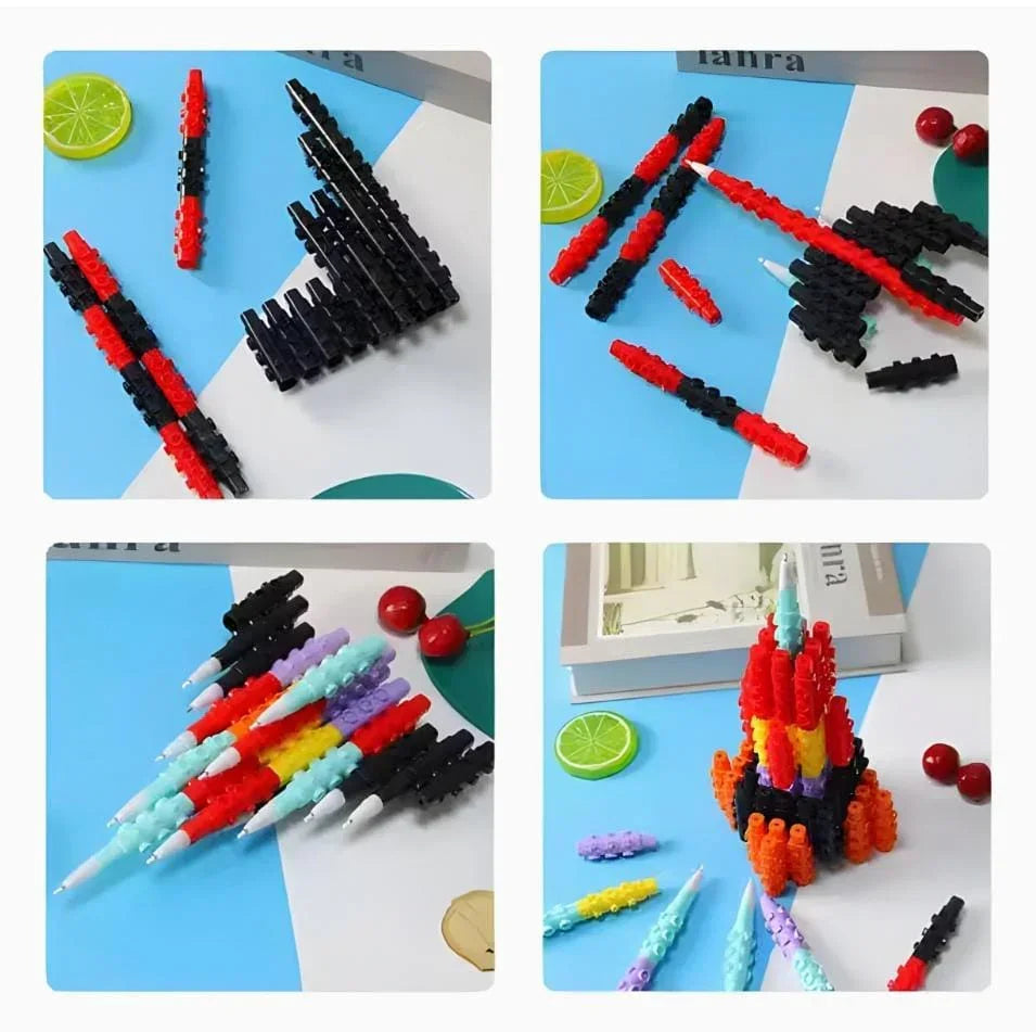 Diy Lego puzzle school Pen for return gifts- Pack of 1 pens