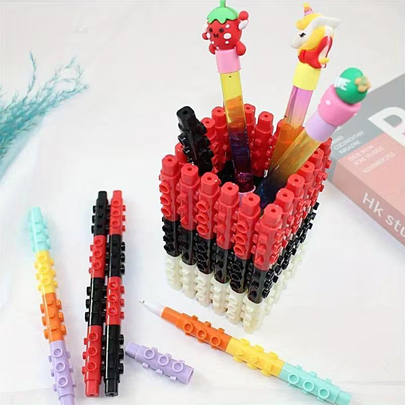 Diy Lego puzzle school Pen for return gifts- Pack of 1 pens