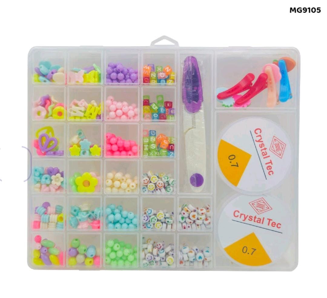(32 ITEMS ) DIY Beads Box l Pack of 1 l return gift l craft l art