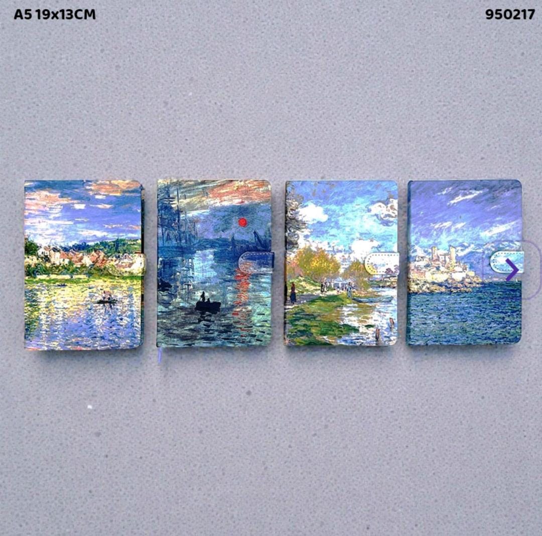 Van gogh A5 Diary Hardbound cover with flip l Pack of 1 l