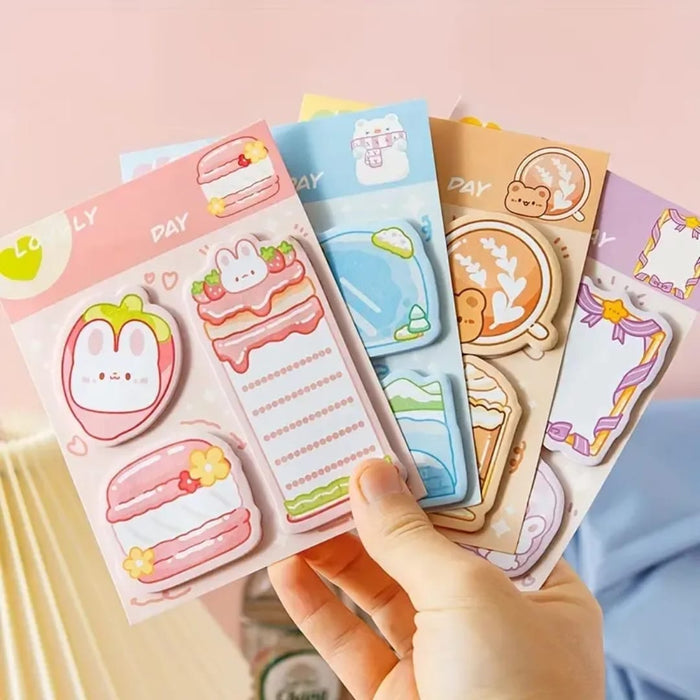 (Buy 1 Get 1  Free ) Cute kawaii sticky notes l Pack of 1 contains 3 designs x20