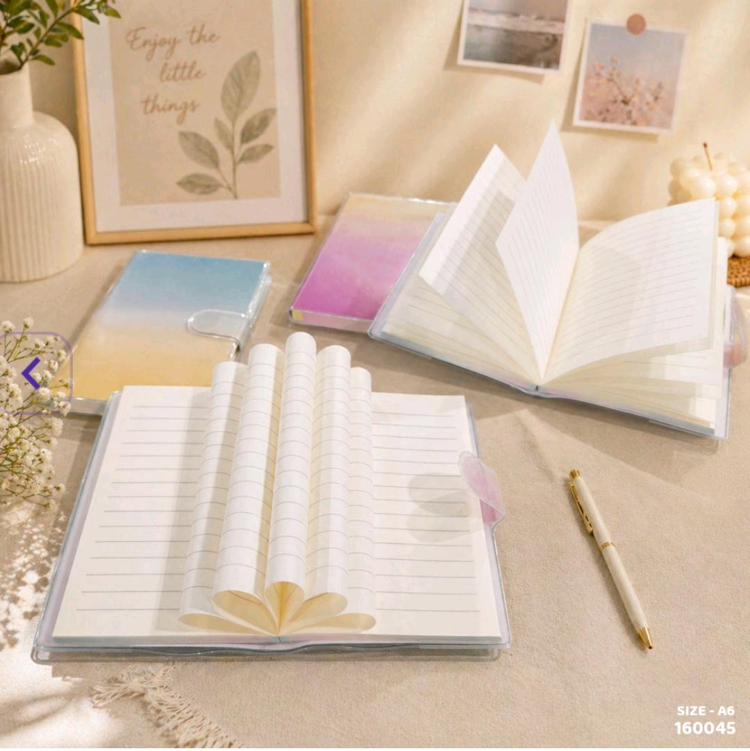 (Buy 1 Get 1 Free) Premium velcro Dreamy pastel Diary l Pack of 1
