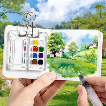 Mini Portable & Travel-Friendly Acrylic Empty Painting Palette | Pack of 1