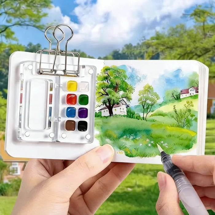 Mini Portable & Travel-Friendly Acrylic Empty Painting Palette | Pack of 1
