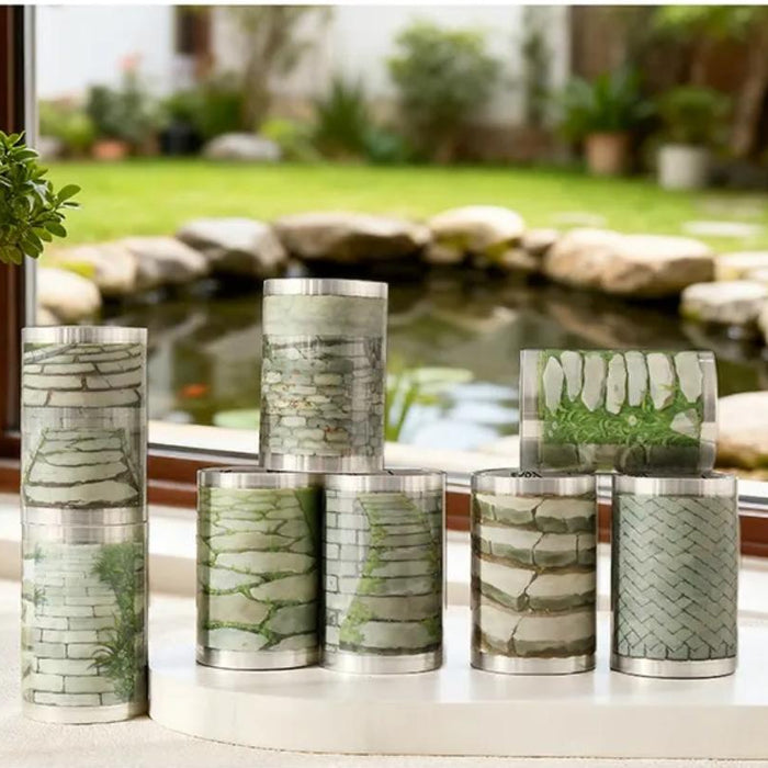 Premium Green Bricks sticker Washi Tape l Pack of 1 Roll
