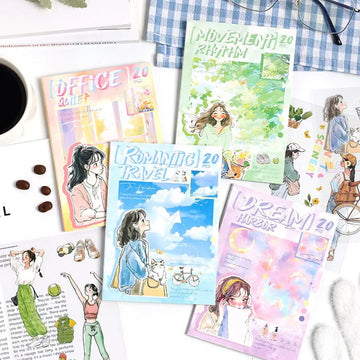 Premium Human Character Sticker book for Journaling & Scrapbooking l Pack of 1 contains 20 sheets